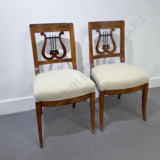 An Elegant Set of Four C19th Beidermeier Dining Chairs