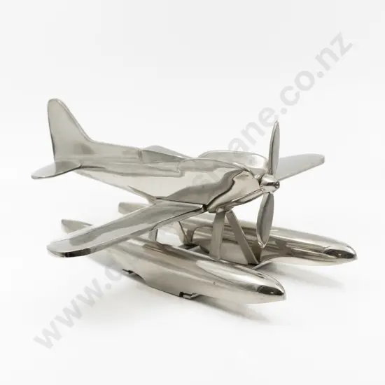 Modern Large Aluminium Model Of A Schneider Racing Float Plane