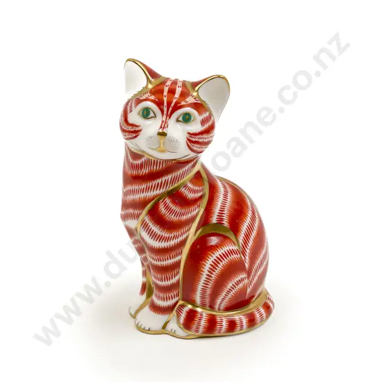 Royal Crown Derby "Cat" Paperweight