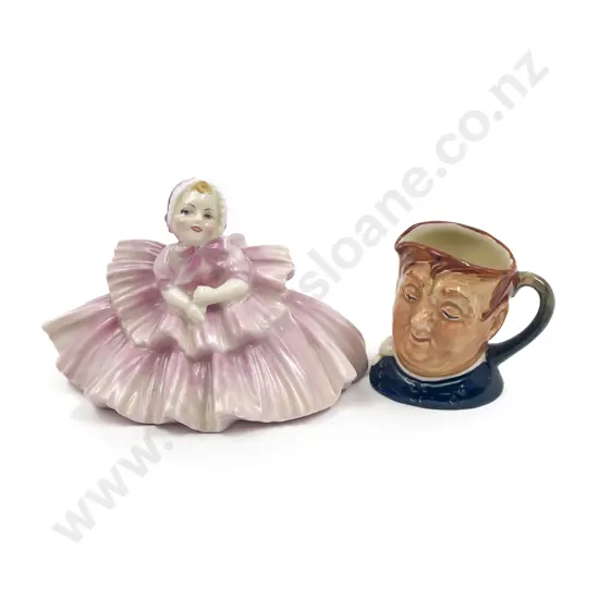 RD "Rosebud" Figurine together with Character Jug