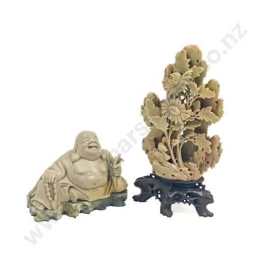Two Soapstone Ornaments