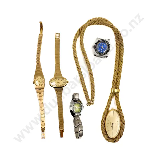 Three Assorted Ladies Wristwatches and other