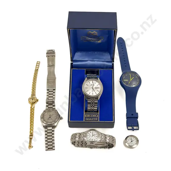 Five Assorted Wristwatches and Other