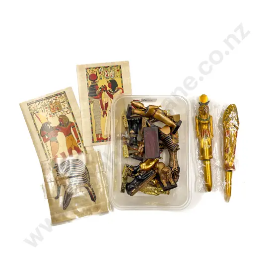 Collection of Assorted Egyptian Ornaments & Postcards