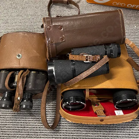 Two Binoculars with Cased Monocular(PHOTO CHANGE)