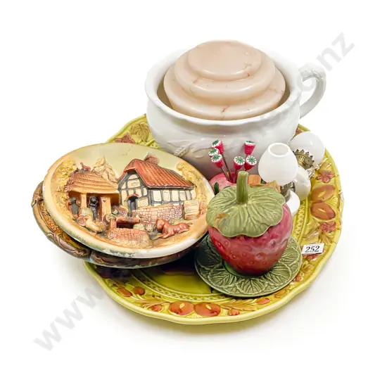 Quantity of Assorted incl Relief Moulded Plates etc