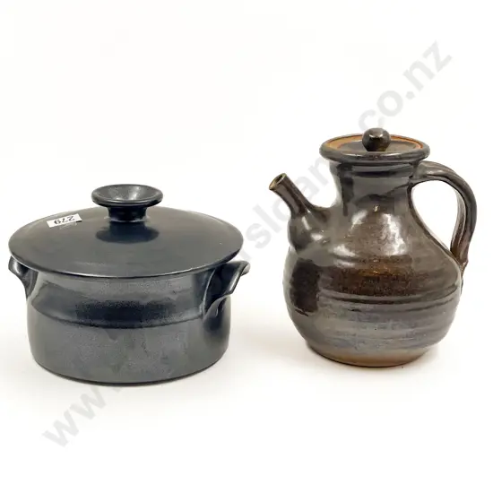 Paul Laird Pottery Casserole with Pottery Teapot