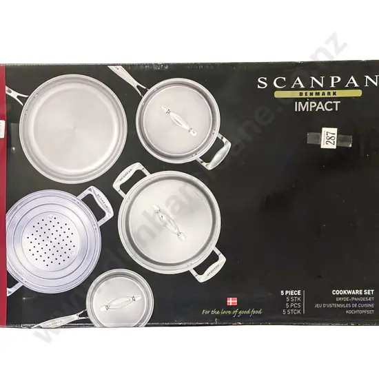 Boxed Scanpan Impact Five Piece Cooking Set