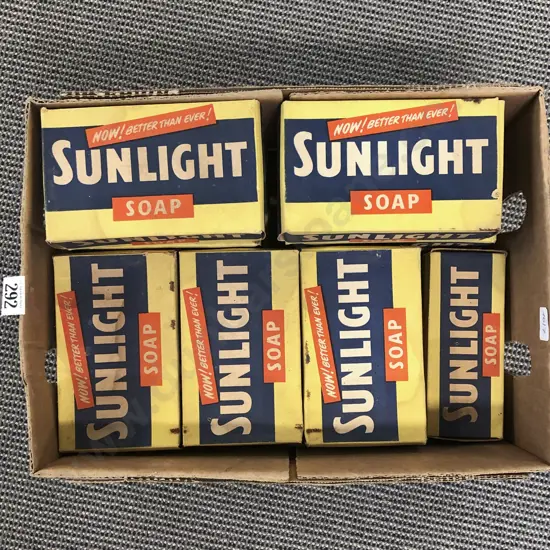Quantity of Assorted Vintage Boxed Sunlight Soap