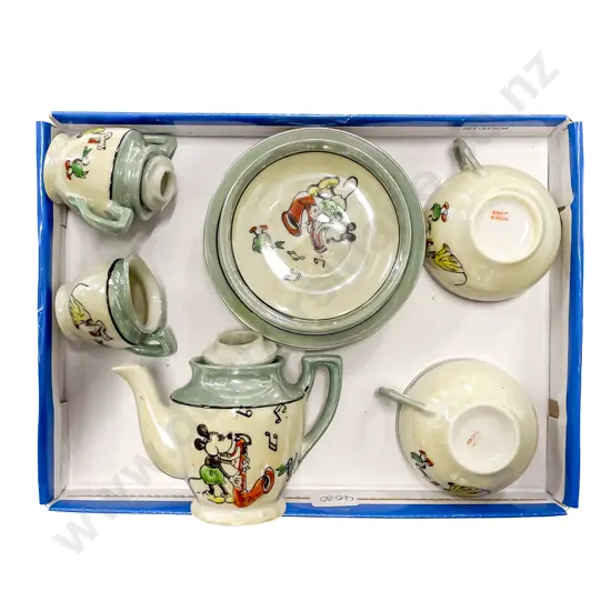 Early Japanese Disney Toy Tea Set