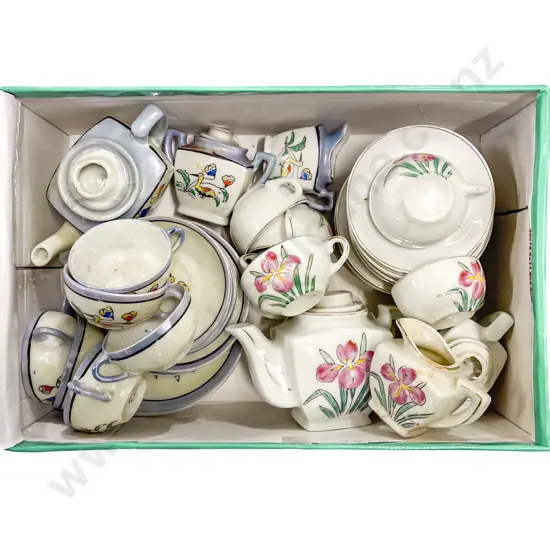 Two Japanese Toy Tea Sets