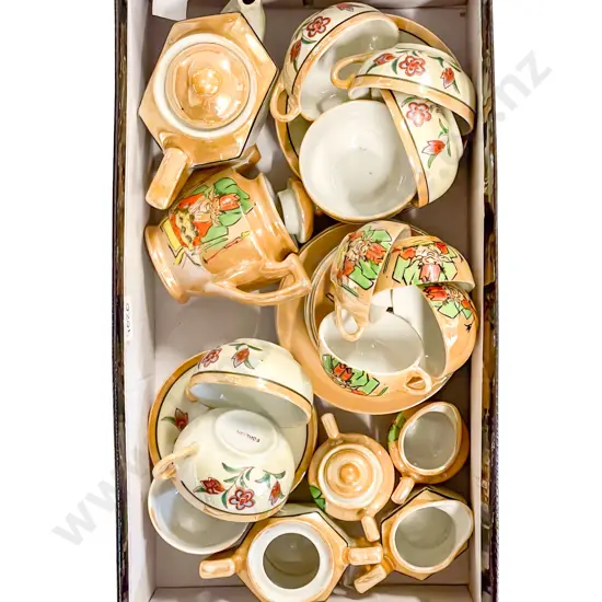 Two Japanese China Toy Tea Sets