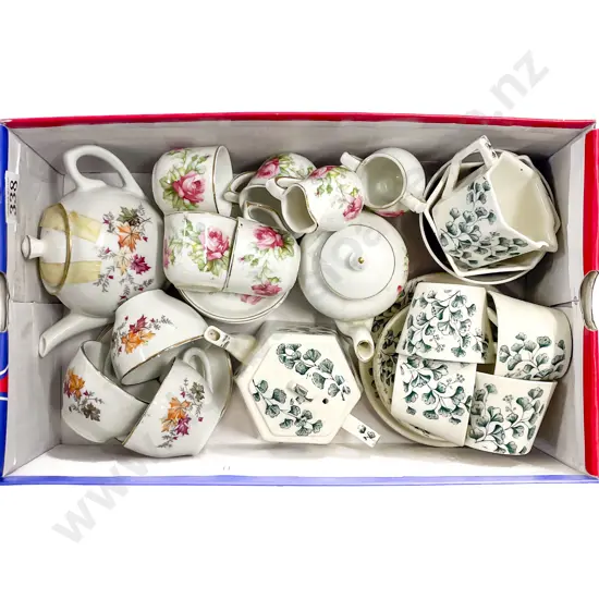 Two China Toy Tea Sets