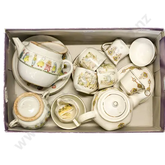 Two China Toy Tea Sets