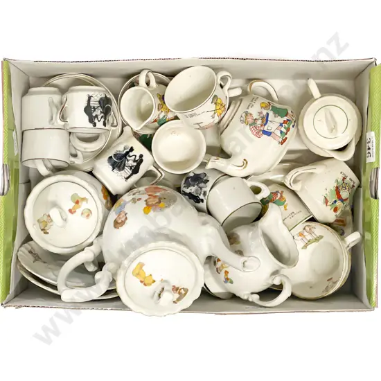 Two China Toy Tea Sets and Assorted