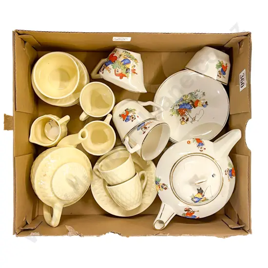 Two English China Toy Tea Sets