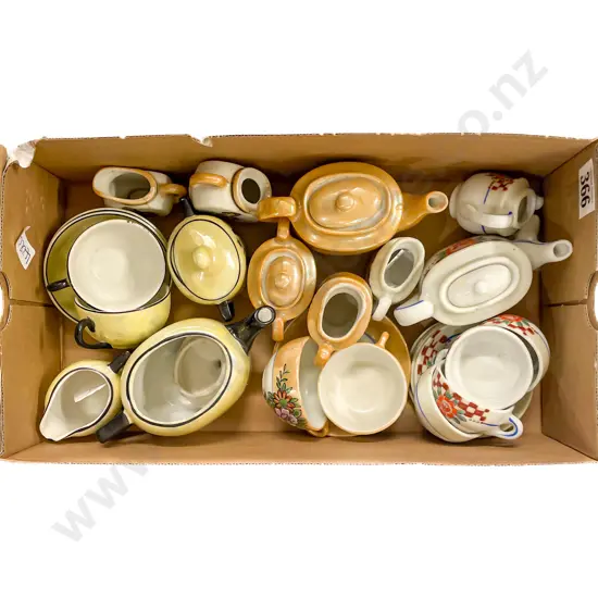 Three Japanese China Toy Tea Sets