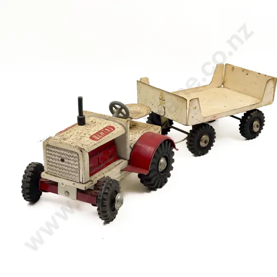 Boomaroo Toys NZ Tin Plate Tractor and Trailer