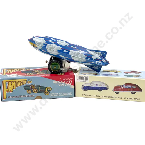 Three New Tin Plate Clockwork Toys