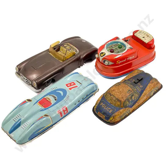 Four Various Tin Plate Vehicles