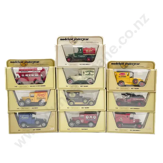 Matchbox Models of Yesteryear Ten Yellow Boxed