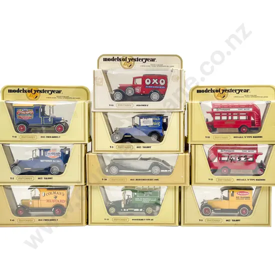 Matchbox Models of Yesteryear Ten Yellow Boxed
