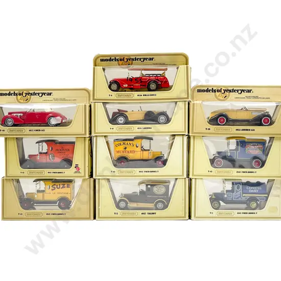 Matchbox Models of Yesteryear Ten Yellow Boxed