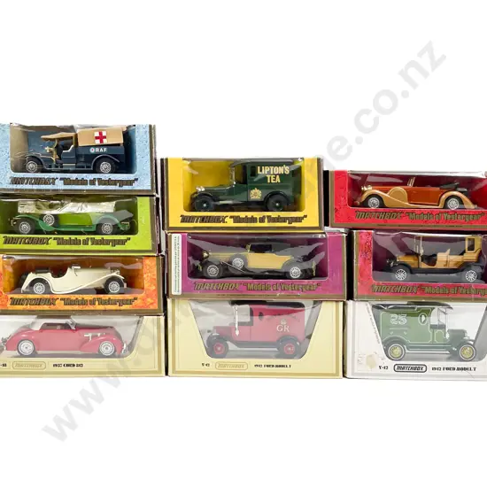 Ten Assorted Matchbox Models of Yesteryear