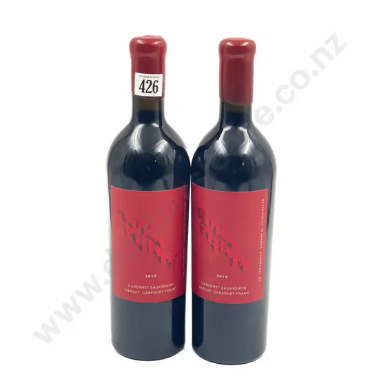NZ 2019 Topsy Turvey Cabernet Sauvignon Merlot Cabernet Franc x2 btls