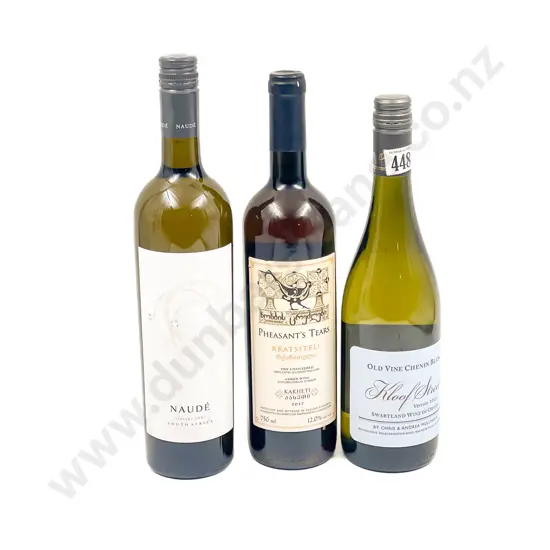 x2 btls South African Sauvignon Blanc with Georgian 2017 Pheasants Tears Rkatsiteli x1 btl