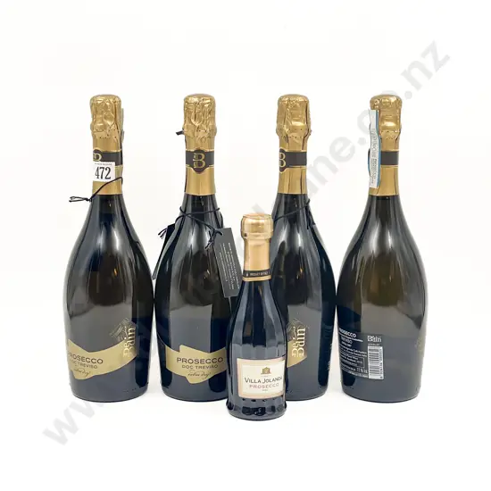 Italian Bedin Prosecco Treviso Extra Dry x4 btls with Villa Jolanda Prosecco