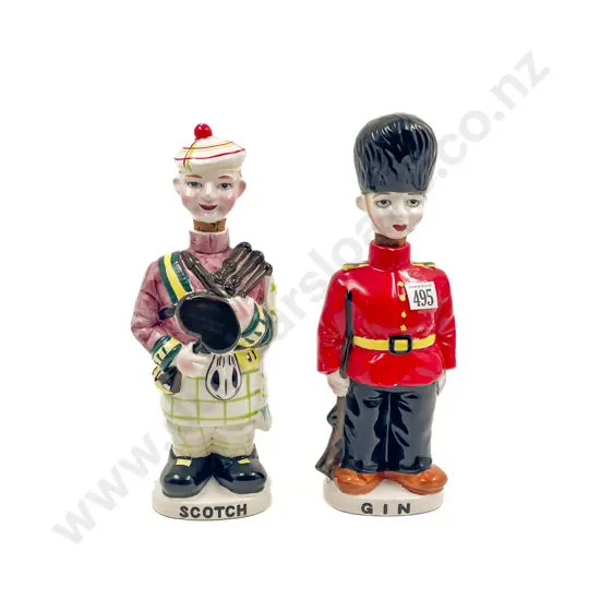 Two Novelty Decanter Figures