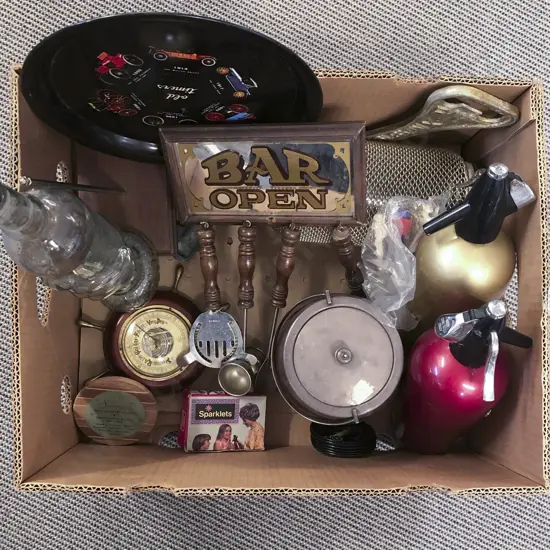 Quantity of Assorted Vintage incl Soda Syphons & Marine Barometer etc