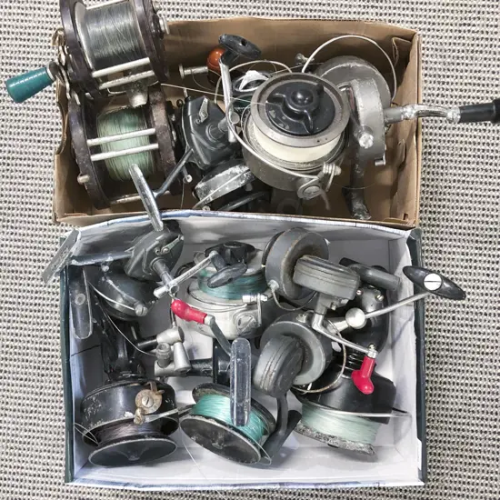 Collection of Various Vintage Fishing Reels