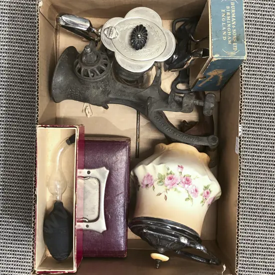 Collection of Assorted Vintage incl Mincer & Hair Clippers