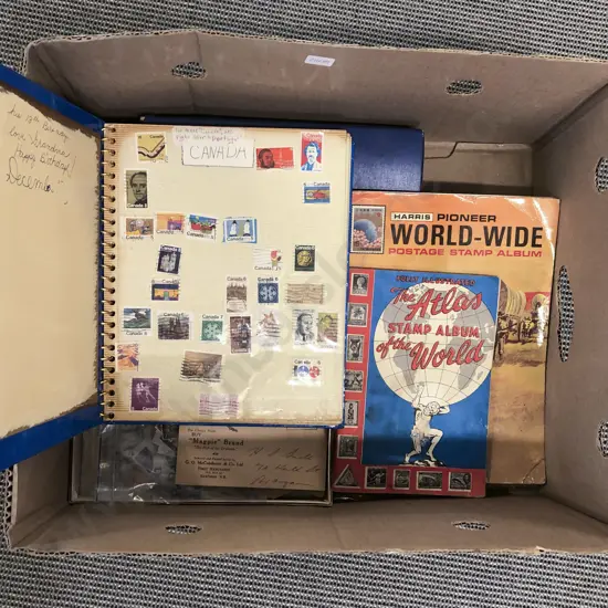 Collection or Assorted Stamps and Albums