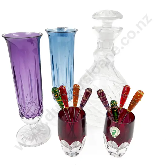 Cyrstal Decanter with Murano Appetiser Skewers etc (PHOTO CHANGE)