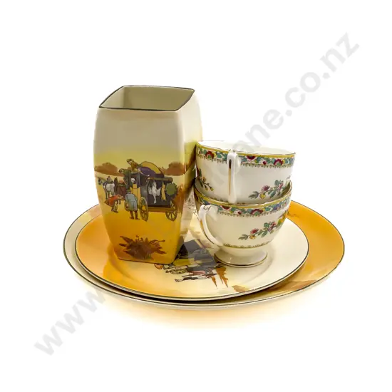 Three Pieces of RD together with Two Coalport Tea Cups