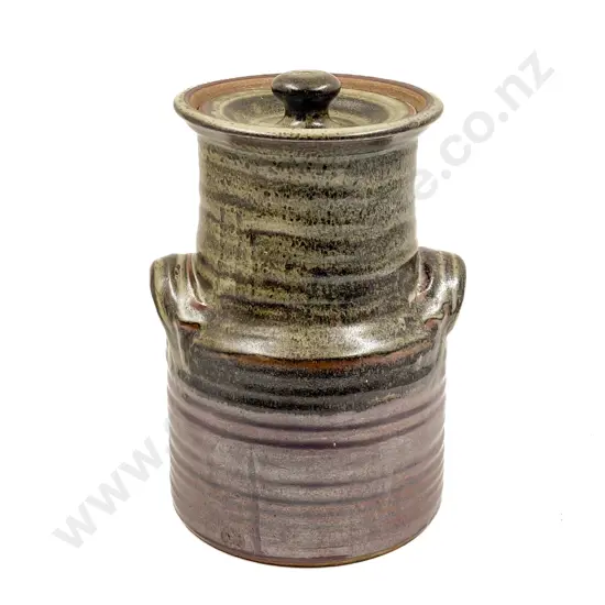 NZ Pottery Lidded Crock