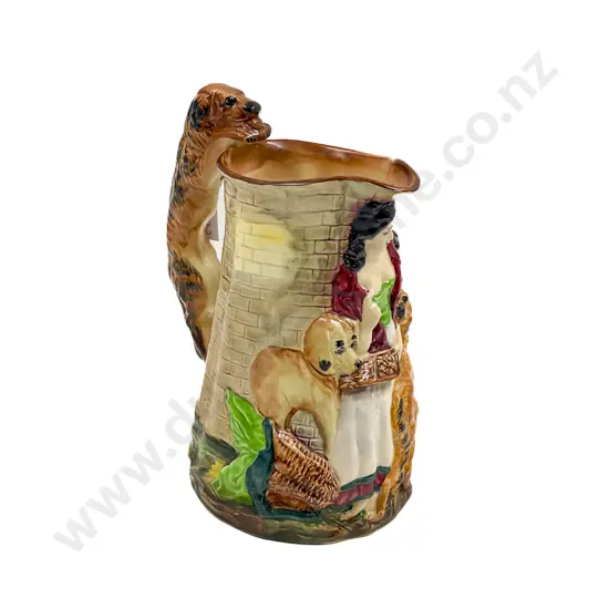 Burleigh Ware Relief Moulded Jug "Old Feeding Time"