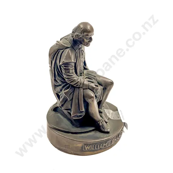 Small Bronze Statue of William Shakespeare