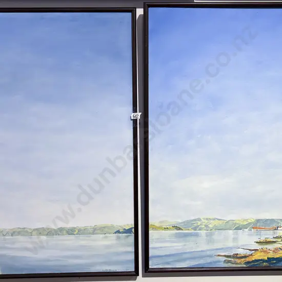 W. S. Bertaud - Diptych Oil on Board