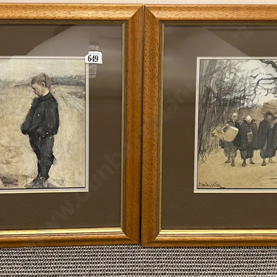 Two Petrus Van der Velden Prints