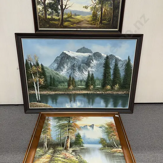 Three Oil Landscape Works