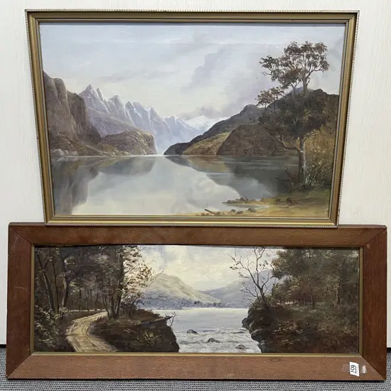 Two Vintage Oil Landscapes