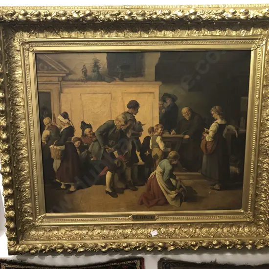 European C19th in the C18th Style - Paying the Tithe