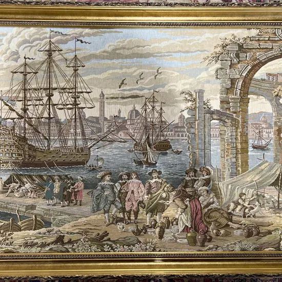 Gilt Framed Tapestry
