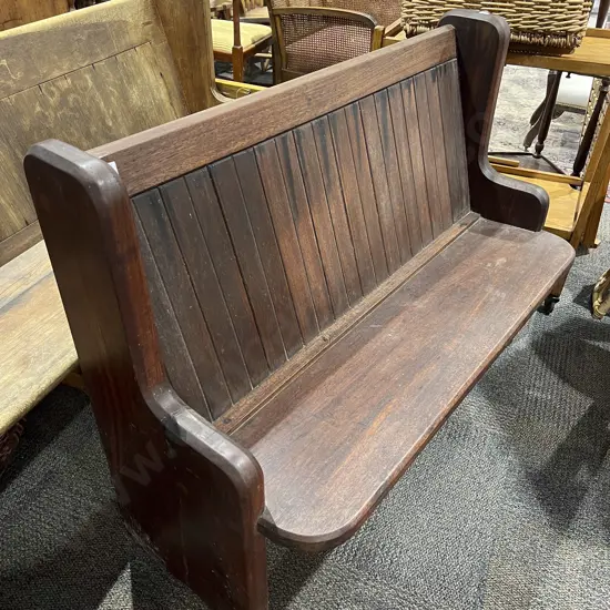 C1911 Jarrah Timber Church Pew