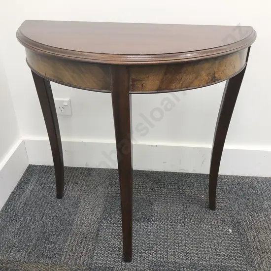 Mahogany Demi Lune Hall Table