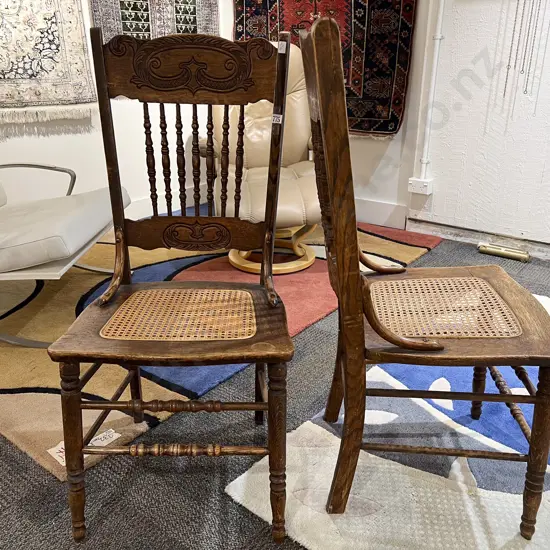 Pair of American Oak Wycombe Seated Chairs